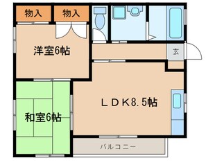 コーポ梶原の物件間取画像